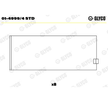 Ojniční ložisko GLYCO 01-4999/4 STD