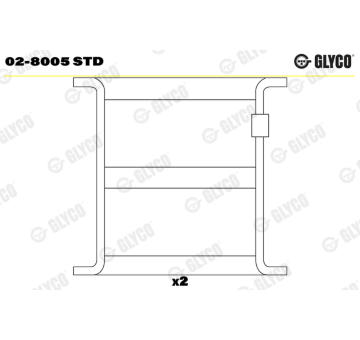 Vložka, vahadlo GLYCO 02-8005 STD