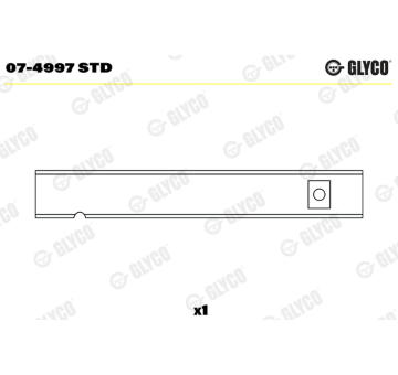 Vlozka, vahadlo GLYCO 07-4997 STD