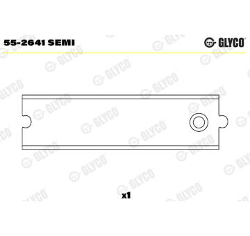 Loziskove pouzdro, ojnice GLYCO 55-2641 SEMI