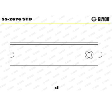 Lożiskové puzdro ojnice GLYCO 55-2676 STD
