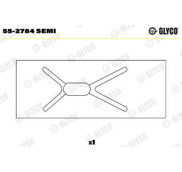 Loziskove pouzdro, ojnice GLYCO 55-2784 SEMI