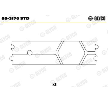 Loziskove pouzdro, ojnice GLYCO 55-3170 STD