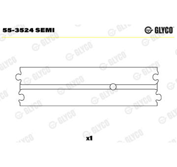 Loziskove pouzdro, ojnice GLYCO 55-3524 SEMI