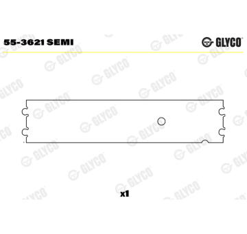 Loziskove pouzdro, ojnice GLYCO 55-3621 SEMI