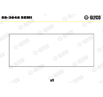 Loziskove pouzdro, ojnice GLYCO 55-3648 SEMI