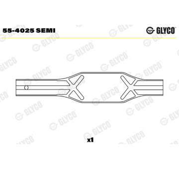 Loziskove pouzdro, ojnice GLYCO 55-4025 SEMI