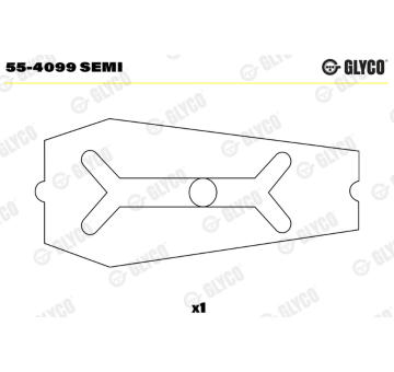 Loziskove pouzdro, ojnice GLYCO 55-4099 SEMI