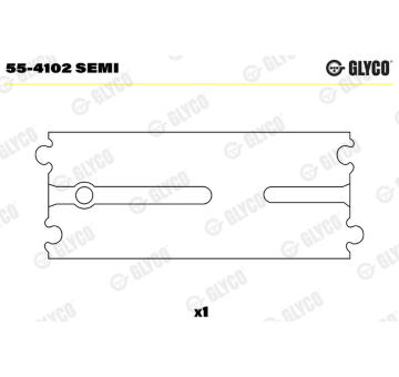 Ložiskové pouzdro, ojnice GLYCO 55-4102 SEMI