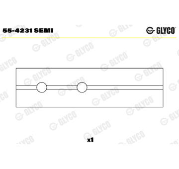 Loziskove pouzdro, ojnice GLYCO 55-4231 SEMI