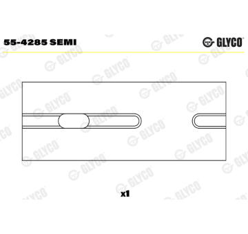 Loziskove pouzdro, ojnice GLYCO 55-4285 SEMI