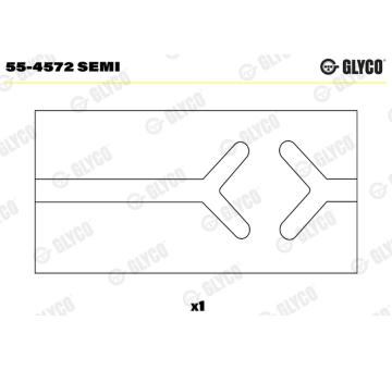 Loziskove pouzdro, ojnice GLYCO 55-4572 SEMI