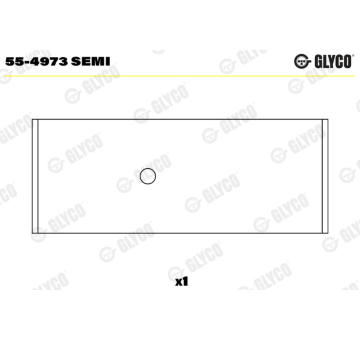 Loziskove pouzdro, ojnice GLYCO 55-4973 SEMI