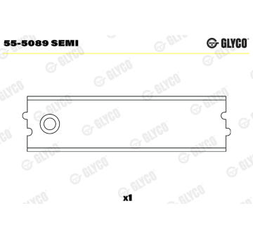 Loziskove pouzdro, ojnice GLYCO 55-5089 SEMI