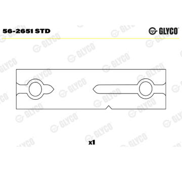 Vložka, vahadlo GLYCO 56-2651 STD