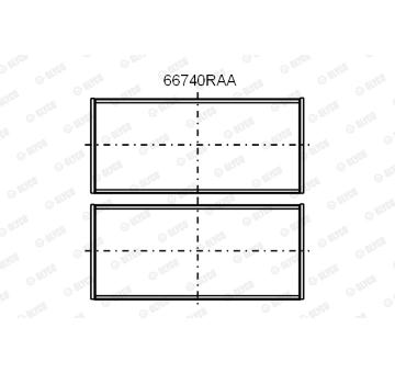 Ložisko GLYCO 66740RAA