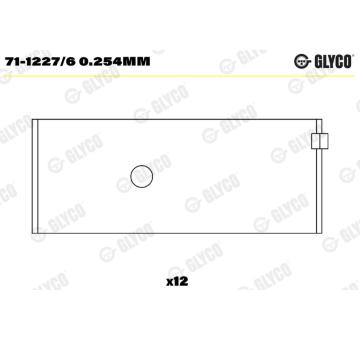 ojnicni lozisko GLYCO 71-1227/6 0.254mm