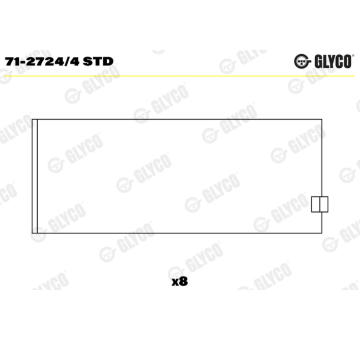 ojnicni lozisko GLYCO 71-2724/4 STD