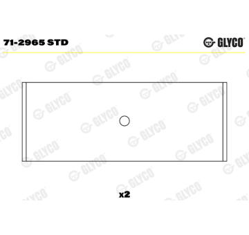 Ojničné lożisko GLYCO 71-2965 STD