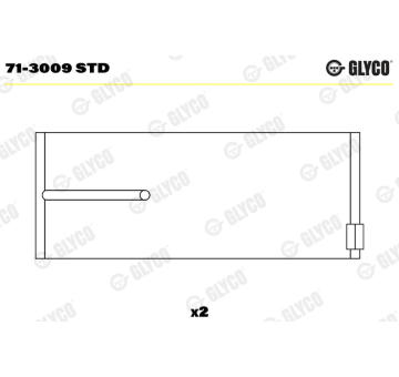 ojnicni lozisko GLYCO 71-3009 STD