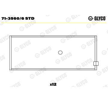 Ojniční ložisko GLYCO 71-3560/6 STD