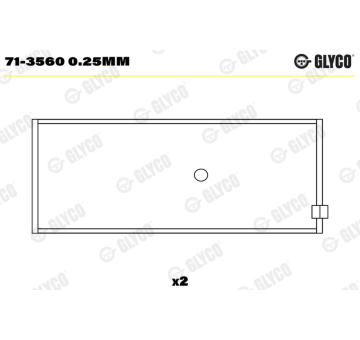 ojnicni lozisko GLYCO 71-3560 0.25mm