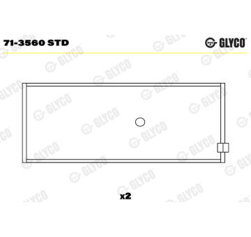 Ojniční ložisko GLYCO 71-3560 STD