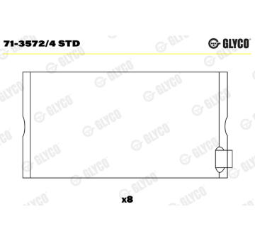 ojnicni lozisko GLYCO 71-3572/4 STD