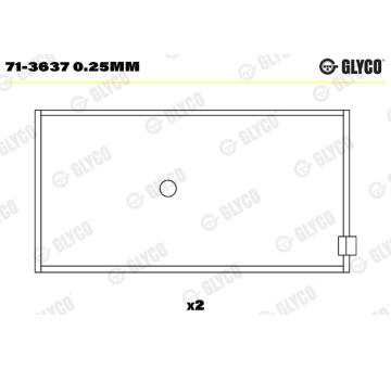 ojnicni lozisko GLYCO 71-3637 0.25mm