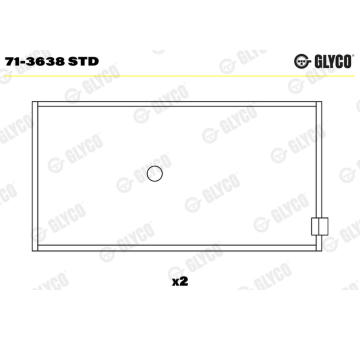 Ojničné lożisko GLYCO 71-3638 STD