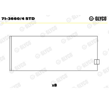 ojnicni lozisko GLYCO 71-3660/4 STD