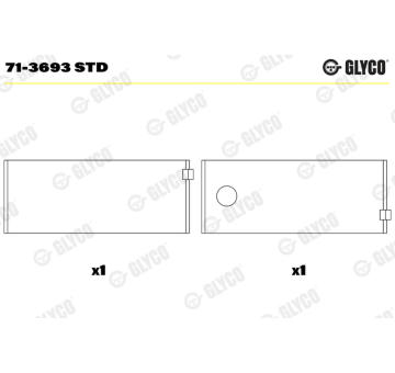 ojnicni lozisko GLYCO 71-3693 STD