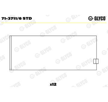 ojnicni lozisko GLYCO 71-3711/6 STD
