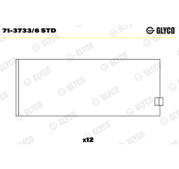 Ojniční ložisko GLYCO 71-3733/6 STD