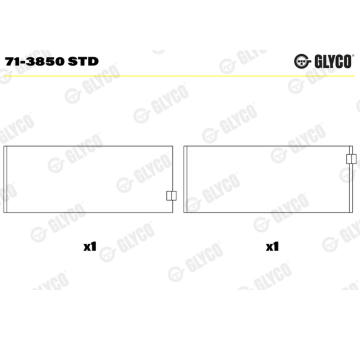 Ojniční ložisko GLYCO 71-3850 STD