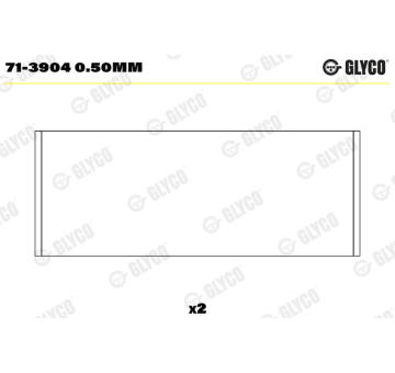 Ojniční ložisko GLYCO 71-3904 0.50mm