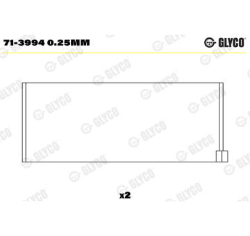 Ojniční ložisko GLYCO 71-3994 0.25mm