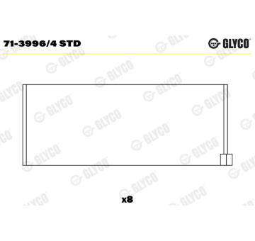 ojnicni lozisko GLYCO 71-3996/4 STD