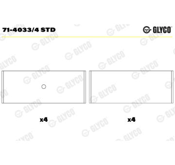 ojnicni lozisko GLYCO 71-4033/4 STD