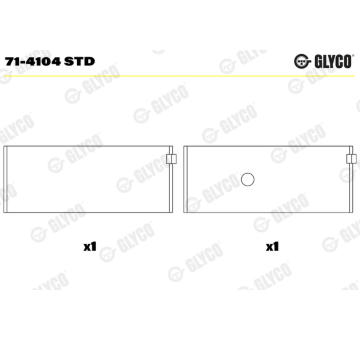 ojnicni lozisko GLYCO 71-4104 STD