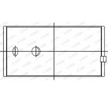 Ojniční ložisko GLYCO 71-4113 STD