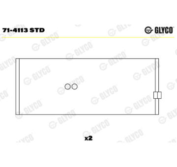 ojnicni lozisko GLYCO 71-4113 STD