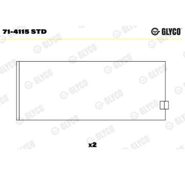 ojnicni lozisko GLYCO 71-4115 STD