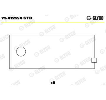 ojnicni lozisko GLYCO 71-4122/4 STD