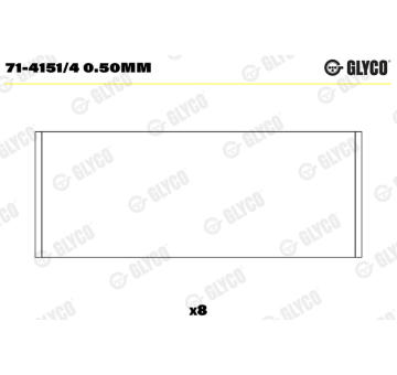 Ojniční ložisko GLYCO 71-4151/4 0.50mm