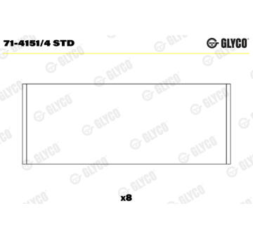 ojnicni lozisko GLYCO 71-4151/4 STD