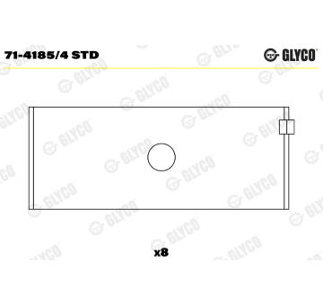 ojnicni lozisko GLYCO 71-4185/4 STD