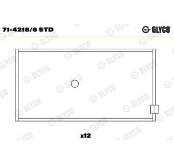 Ojniční ložisko GLYCO 71-4218/6 STD