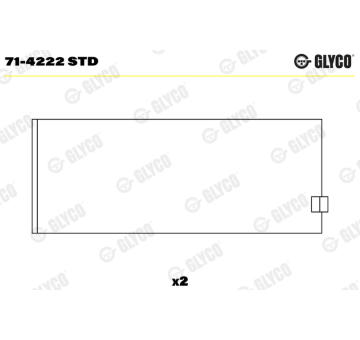 ojnicni lozisko GLYCO 71-4222 STD