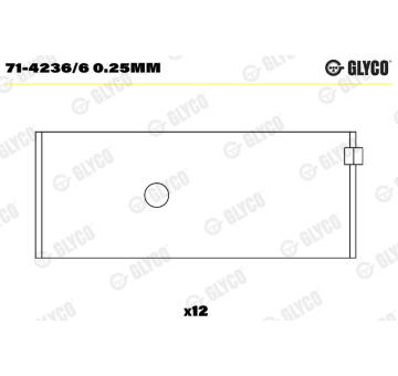 ojnicni lozisko GLYCO 71-4236/6 0.25mm